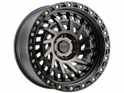 Black Rhino Shredder Matte Black with Machined Dark Tint 6-Lug Wheel; 20x9.5; -12mm Offset (17-24 Titan)