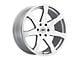 Black Rhino Mozambique Silver 6-Lug Wheel; 18x8.5; 0mm Offset (16-24 Titan XD)