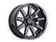 Black Rhino Oceano Gloss Gunblack with Stainless Bolts 6-Lug Wheel; 20x12; -44mm Offset (16-24 Titan XD)