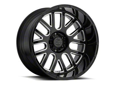 Black Rhino Pismo Gloss Black Milled 6-Lug Wheel; 18x9.5; -18mm Offset (16-24 Titan XD)