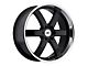 Black Rhino Pondora Gloss Black Machined 6-Lug Wheel; 20x8.5; 30mm Offset (16-24 Titan XD)