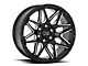 Black Rhino Shockwave Gloss Black Milled 6-Lug Wheel; 20x9.5; -18mm Offset (16-24 Titan XD)