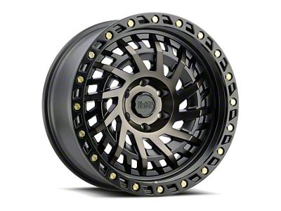 Black Rhino Shredder Matte Black with Machined Dark Tint 6-Lug Wheel; 18x9.5; -12mm Offset (16-24 Titan XD)