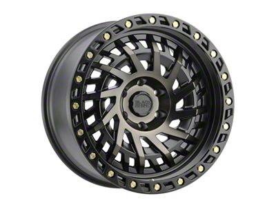 Black Rhino Shredder Matte Black with Machined Dark Tint 6-Lug Wheel; 18x9.5; 12mm Offset (16-24 Titan XD)