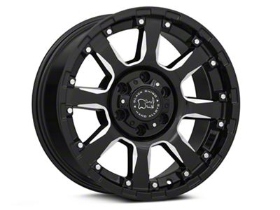 Black Rhino Sierra Gloss Black Milled 6-Lug Wheel; 18x9; 12mm Offset (16-24 Titan XD)