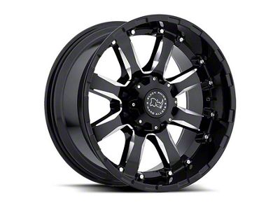 Black Rhino Sierra Gloss Black Milled 6-Lug Wheel; 20x9; 0mm Offset (16-24 Titan XD)