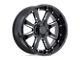 Black Rhino Sierra Gloss Black Milled 6-Lug Wheel; 22x10; -12mm Offset (16-24 Titan XD)