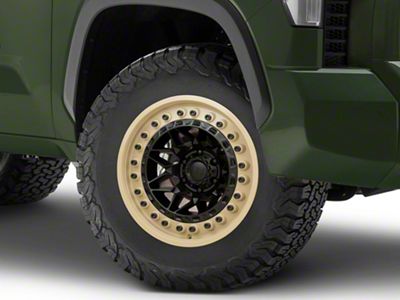 Black Rhino Alpha Matte Black with Sand Lip 6-Lug Wheel; 18x9; 20mm Offset (22-24 Tundra)