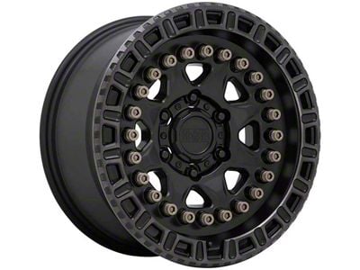 Black Rhino Carbine Matte Black with Machined Tinted Ring and Bronze Bolts 6-Lug Wheel; 20x9; 0mm Offset (22-24 Tundra)