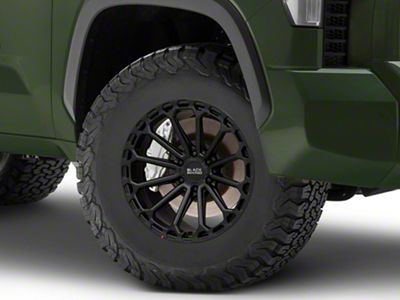 Black Rhino Kaizen Matte Black 6-Lug Wheel; 17x9.5; 12mm Offset (22-24 Tundra)