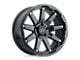 Black Rhino Oceano Gloss Gunblack with Stainless Bolts 6-Lug Wheel; 20x12; -44mm Offset (22-24 Tundra)