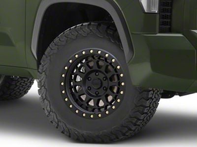 Black Rhino Primm Matte Black with Brass Bolts 6-Lug Wheel; 17x9; -12mm Offset (22-24 Tundra)