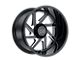 Black Rhino Swerve Gloss Black Double Milled 6-Lug Wheel; 20x12; -44mm Offset (22-24 Tundra)