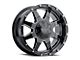 Black Rock Wheels Fury I Gloss Black Milled 6-Lug Wheel; 17x9; 12mm Offset (2024 Tacoma)