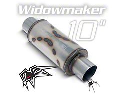 Black Widow Exhaust Widowmaker Series Center/Center Muffler; 3.50-Inch Inlet/3.50-Inch Outlet (Universal; Some Adaptation May Be Required)