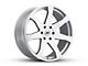 Black Rhino Mozambique Silver Wheel; 20x8.5; 30mm Offset (07-18 Jeep Wrangler JK)