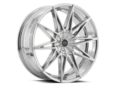 Blade Luxury BL-403 Lucid Chrome 6-Lug Wheel; 22x9.5; 25mm Offset (22-24 Bronco Raptor)