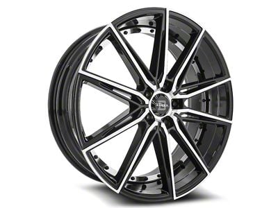 Blade Luxury RT-459 Barrett Gloss Black and Machined Wheel; 20x8.5; 35mm Offset (84-01 Jeep Cherokee XJ)