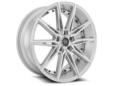 Blade Luxury RT-459 Barrett Silver and Machined Wheel; 20x8.5; 35mm Offset (84-01 Jeep Cherokee XJ)