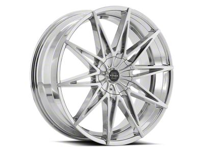 Blade Luxury BL-403 Lucid Chrome Wheel; 24x9.5; 15mm Offset (20-24 Jeep Gladiator JT)