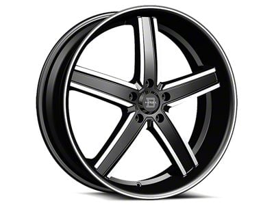 Blade Luxury BL-402 Pizarro Gloss Black and Machined 6-Lug Wheel; 24x9.5; 18mm Offset (04-15 Titan)