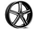 Blade Luxury BL-402 Pizarro Gloss Black and Machined 6-Lug Wheel; 24x9.5; 18mm Offset (04-15 Titan)