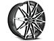 Blade Luxury BL-403 Lucid Gloss Black and Machined 6-Lug Wheel; 22x9.5; 25mm Offset (04-15 Titan)