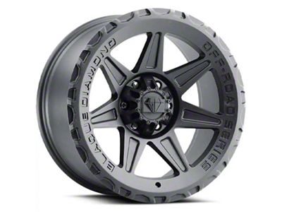 Blaque Diamond Wheels BD-O102 Matte Textured Black 6-Lug Wheel; 22x10; -18mm Offset (04-15 Titan)