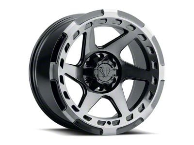 Blaque Diamond Wheels BD-O728 Gloss Black with Machine Face 6-Lug Wheel; 20x10; -18mm Offset (04-15 Titan)