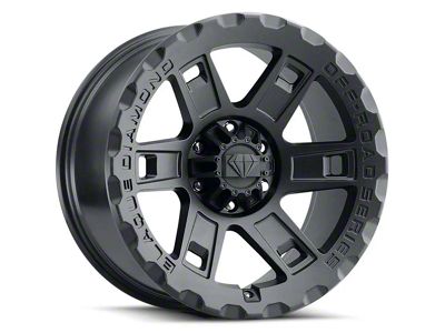 Blaque Diamond Wheels BD-O801 Matte Textured Black 6-Lug Wheel; 18x9; -12mm Offset (04-15 Titan)