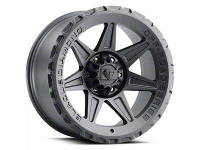 Blaque Diamond Wheels BD-O102 Matte Textured Black 6-Lug Wheel; 18x9; -12mm Offset (05-15 Tacoma)