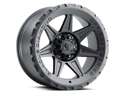 Blaque Diamond Wheels BD-O102 Matte Textured Black 6-Lug Wheel; 22x10; -18mm Offset (05-15 Tacoma)