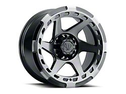 Blaque Diamond Wheels BD-O728 Gloss Black with Machine Face 6-Lug Wheel; 18x9; 1mm Offset (05-15 Tacoma)