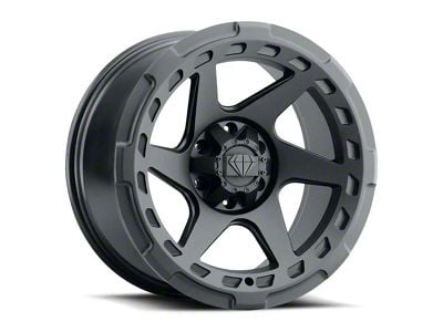 Blaque Diamond Wheels BD-O728 Matte Textured Black 6-Lug Wheel; 17x9; -12mm Offset (05-15 Tacoma)