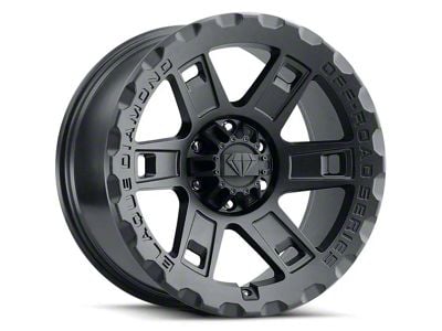 Blaque Diamond Wheels BD-O801 Matte Textured Black 6-Lug Wheel; 17x9; 1mm Offset (05-15 Tacoma)