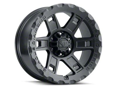 Blaque Diamond Wheels BD-O801 Matte Textured Black 6-Lug Wheel; 17x9; -12mm Offset (16-23 Tacoma)