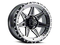 Blaque Diamond Wheels BD-O102 Gloss Black with Machine Face 6-Lug Wheel; 18x9; -12mm Offset (21-24 Bronco, Excluding Raptor)