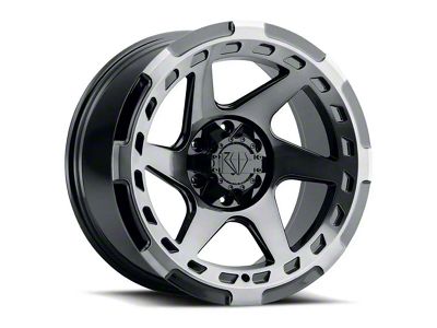Blaque Diamond Wheels BD-O728 Gloss Black with Machine Face Wheel; 17x9 (20-24 Jeep Gladiator JT)