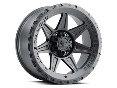 Blaque Diamond Wheels BD-O102 Matte Textured Black 6-Lug Wheel; 20x10; -18mm Offset (2024 Tacoma)