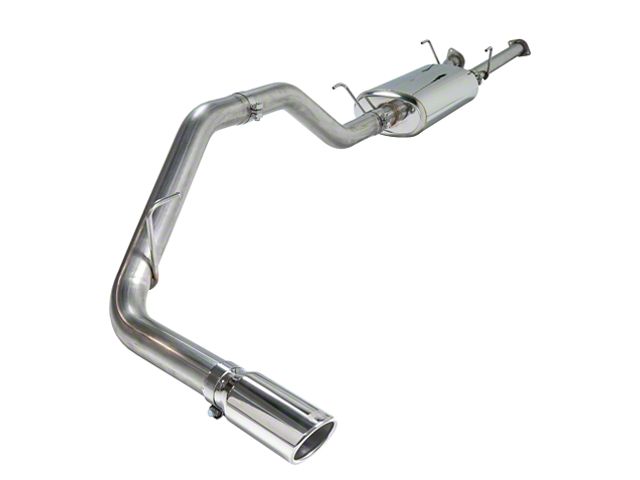 Bold Performance Single Exhaust System with Black and Polished Tip; Side Exit (10-21 5.7L Tundra)