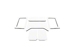 Boom Mat Complete Sound Deadening Headliner Kit; White Original Finish (11-18 Jeep Wrangler JK 4-Door w/ Hard Top)