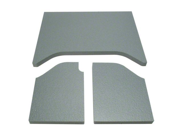 Boom Mat Sound Deadening Headliner; Gray Original Finish (07-10 Jeep Wrangler JK 4-Door w/ Hard Top)