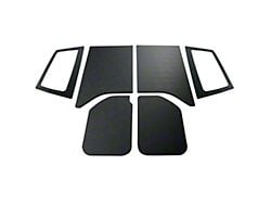 Sound Deadening Headliner Kit; Black Leather Look (11-18 Jeep Wrangler JK 2-Door w/ Hard Top)