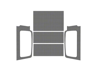 Boom Mat Sound Deadening Headliner Kit; Gray Original Finish (04-06 Jeep Wrangler TJ Unlimited)