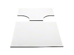 Boom Mat Sound Deadening Headliner; White Original Finish (03-06 Jeep Wrangler TJ w/ Hard Top & Speaker Pods, Excluding Unlimited)