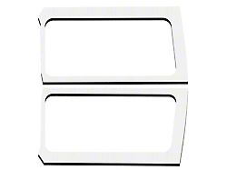 Sound Deadening Rear Side Window Kit; White Original Finish (18-24 Jeep Wrangler JL 2-Door w/ Hard Top)