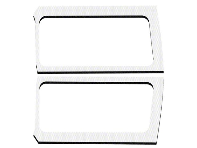 Boom Mat Sound Deadening Rear Side Window Kit; White Original Finish (18-24 Jeep Wrangler JL 2-Door w/ Hard Top)