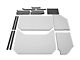 Boom Mat Sound Deadening Headliner; White (07-10 Jeep Wrangler JK 4-Door)