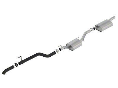 Borla Climber Touring Single Exhaust System with Black Tip; Turn Down (20-24 3.6L Jeep Gladiator JT)