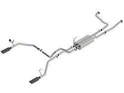 Borla S-Type True Dual Exhaust System with Black Chrome Tips; Rear Exit (17-24 Titan)